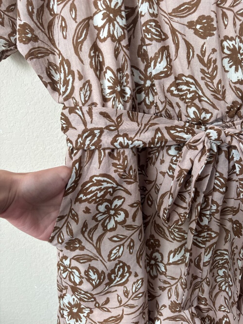 Baltic Born 2X Boho Floral Connor Flattering Tie Waist Romper - Picture 9 of 14
